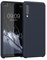 kwmobile Hülle kompatibel mit Samsung Galaxy A7 (2018) Hülle - Silikon Handy Case - Handyhülle weiche Oberfläche - kabelloses Laden - Heidelbeerblau