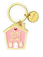 Legami - Portachiavi in Metallo Smaltato, What a Key Ring!, L 7 cm, in Zinco, Tema House, Portachiavi con Anello a spirale, Finitura Lucida, Colori Brillanti, Charm per Impreziosire la Borsa