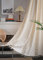 iyoimono Boho Vorhänge 2er Set Beige Vintage Gardinen Landhausstil Häkeln Stricken Vorhänge,Baumwolle Leinen Quaste Transluzente Verdunklung Gardinen für Küche Wohnzimmer Schlafzimmer,B150×H160cm