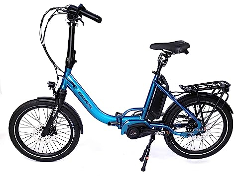 MOBILEMASTER KOMPAKTRAD JUNG E5R CX Performance Line, Kette, E5-Gang Nabenschaltung mit Freilauf - E Bike Klapprad mit Mittelmotor (Blau)