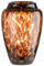 GILDE GLAS art braune Design Vase aus Glas - Deko Wohnzimmer Herbst Winter - Geschenk für Frauen Weihnachten Geburtstag - aus durchgefärbtem Glas - Höhe 26 cm