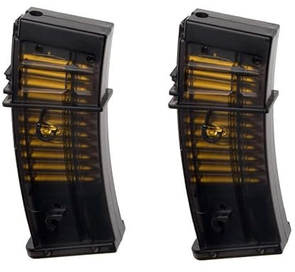 2 Stück Ersatzmagazine für Heckler & Koch G36C 2.5621und weitere G36 Modelle 45 Schuss
