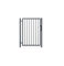 Easy Clôture Portillon barreaudé Acier galvanisé Passage 1m H 1m50 Gris Anthracite