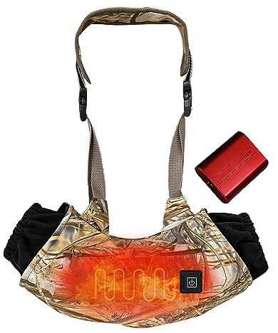 Heated Hand Muff, Electric Heating Hand Warmer Pouch with Rechargeable Battery, Suitable for Outdoor Hunting, Sports, Photography, Golf, Hike, Football, Snow Camping in Cold Winter Keep Warmth