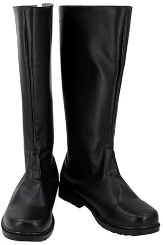 Lixinya Guerriero Anime Halloween Carnevale Scarpe Cosplay Stivali Lunghi Uomo, Han., 43 EU