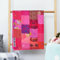 Handgefertigte Vintage-Sari-Patchwork-Kantha-Steppdecke, Vintage-Stil, dekorative Tagesdecke, Quilten, Hippie-Steppdecke, King-Size-Bett, Überwurf, Decke (Rosa, 152,4 x 228,9 cm)