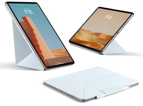 PITAKA Funda para iPad Pro de 13 pulgadas (2024), compatible con iPad Pro m4, funda magnética vertical/horizontal con soporte para lápices, 4 ángulos de pie y color azul