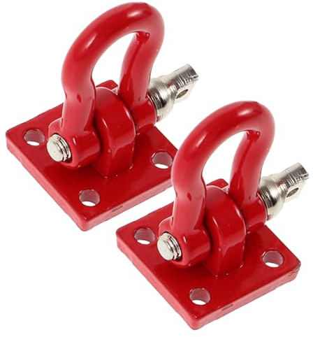 WOONEKY 2 Stück Spielzeug Anhängerhaken Rc Raupenteil Rc Autoteile Spielzeug Rettungsschnallen Abschlepphaken Rettungsschnallen Modellauto Zubehör Rettungsschnallen Für Auto