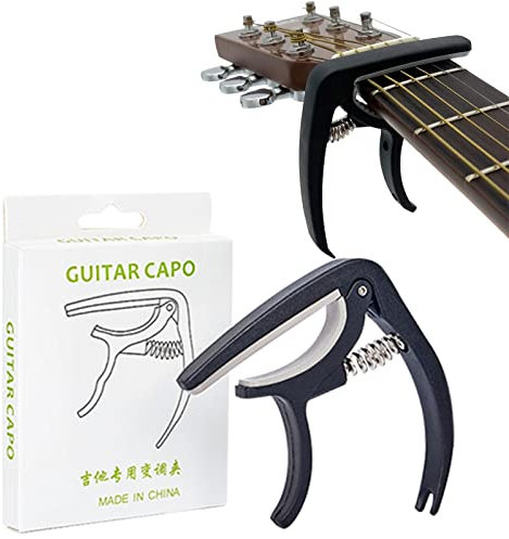 Cejilla Guitarra,2 piezas Cejilla Guitarra para Guitarra,Cejilla Guitarra Capo,para Guitarra Eléctrica Acustica Folk Ukelele Bajo Instrumento Aleación de Aluminio