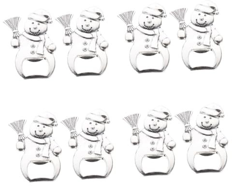 Amosfun 8 Pz Apribottiglie Di Natale Apribottiglie Natalizie Portachiavi Di Apertura Di Natale Apribottiglie Per Vino Natalizio Albero Di Natale Bottiglia Di Vino Apri Birra Per Natale