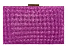 MODELISA - Bolso Clutch Cartera de Mano Fiesta Cadena De Hombro Boda Evento Noche Mujer (Buganvilla)