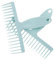 IWOWHERO Peine De Mano para El Cabello Escoba Peine para El Cabello para El Hogar Peine Depilatorio Portátil