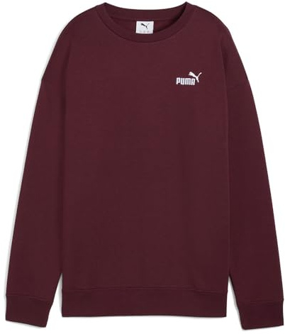 PUMA Mädchen Small No. 1 Logo Relaxed Crew FL Sweatshirt, Rubinschimmer, 158 EU