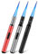 3 x accendini a gas ricaricabili, accendini a fiamma jet, lunghezza 19 cm, accendino elettrico antivento per candele, cucina, campeggio, barbecue, camino, regali per uomini (senza gas)
