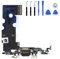 Eutoping Porta di ricarica USB per Apple iPhone SE (2a generazione) Nero Dock Connector Charger Board Flex Cable Assembly Ricambio con Strumento