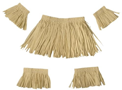 JUFYVO 5pcs Scarecrow Straw Kit Halloween Scarecrow Costume Accessory Raffia Straw Kit Harvest Party Accessory for Scarecrow Cosplay