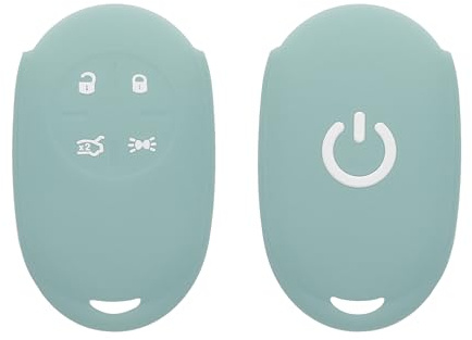kwmobile Schlüsselhülle für FIAT 500E 4-Tasten Autoschlüssel Hülle - Autoschlüssel Schlüssel Hülle aus Silikon - Schlüsselschutz Gehäuse in Cool Mint