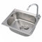 YLME Fregadero De Cocina, Fregadero De sobre Encimera/Empotrado, Fregadero De Cocina De Acero Inoxidable De Una Cubeta, para Bar, Restaurante Pequeño,53 * 38 * 20.5ｃｍ