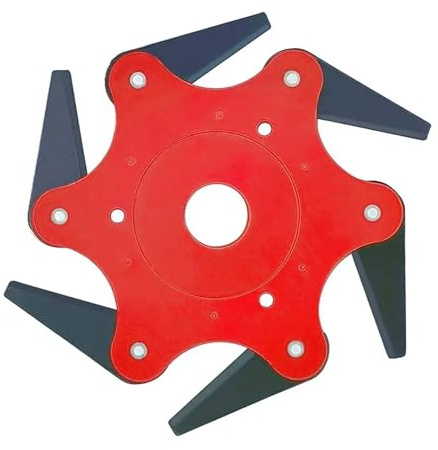 Generico Lama di Taglio in Acciaio al Manganese di Alta qualità a 6 Denti, Testina di Taglio Durevole for Erba, diserbo del Prato, Lame universali potenziate for tagliaerba in Metallo