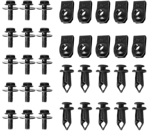 Bulloni per carrozzeria, clip per paraurti | Clip per rivetti con fermo a pressione per rivestimento del paraurti anteriore | Fermo scudo, clip hardware automobilistico per camion au