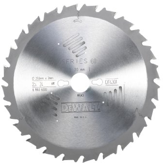 DeWalt Stationärkreissägeblatt / Kreissägeblatt Extreme (250/30mm 30WZ, universeller Einsatz und Querschnitte), DT4321