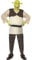 Smiffy Shrek Adult Costume in Green, Top, Trousers, Hands & Mask, Official Shrek License Outfit with Padded Stomach & Latex Mask & Gloves, Transform into the Beloved Ogre!