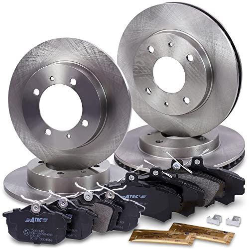 BESTPRICE Bremsenset inkl. Bremsscheiben vorne Ø 256 mm + hinten Ø 260 mm + Bremsbeläge vorne und hinten, Kompatibel mit MITSUBISHI CARISMA (DA_), SPACE STAR (DG_A), VOLVO S40 (644) (645)