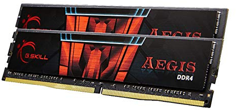 Kit Barrettes mémoire 32Go (2x16Go) DIMM DDR4 G.Skill Aegis PC4-19200 (2400 MHz) (Noir et Rouge)