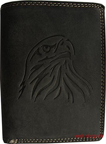 Portemonnaie Büffel Leder Adler geprägt