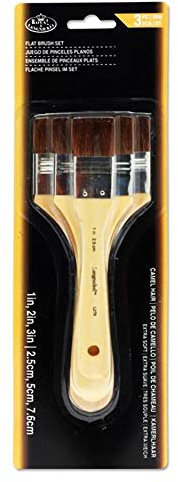 Royal and Langnickel Brown Camel Hair Large Area Brush - Pack of 3