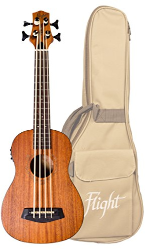 Flight Ukeleles DUBS Elektro-Bass-Ukulele, Mahagoni
