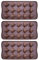 YARNOW Moule à Gâteau Caca, 3pcs, 15 Trous, Marron, Moule Silicone Bonbon Chocolat, 10.8 x 21 cm, Réutilisable Pour Fêtes Et Anniversaires
