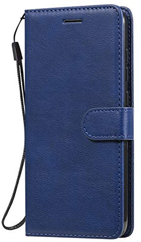 DENDICO Cover per Xiaomi Redmi Note 9 / Redmi 10X 4G, Portafoglio PU Custodia in Pelle, Flip Libro TPU Bumper Caso per Xiaomi Redmi Note 9 / Redmi 10X 4G - Blu Navy