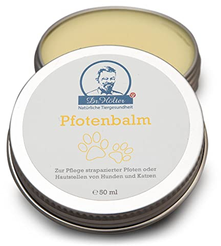 Dr. Hölter Pfotenbalsam Pfotenbalm natürlichen Pflege von trockenen/rissigen Hundepfoten bei starker Beanspruchung Pfotenwachs (50ml Pfotenbalm)