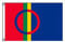 Stormflag Sami flagge (90cmx150cm) Polyester Pongee 90g mit Ösen mit Doppelnadel genäht.