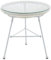 Vente-unique - Table de Jardin en Fils de résine tressés - Blanc - ALIOS III de MYLIA