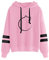 AMDOLE Langlaufski Set Damen Klassisch Komplett Frauen-Streifen-Lange Hülsen, die Hoodie Sweatershirt-Oberseiten-Bluse Bedrucken Reitshirt Damen Langarm (Pink, S)