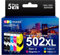 GPC IMAGE 502XL Multipack Kompatible für Epson 502 502XL 502 XL für Epson Workforce WF-2860 WF-2865 WF-2880 WF-2885 XP-5100 XP-5105 XP-5115 XP-5150 XP-5155 WF-2860DWF WF-2865DWF WF-2880DWF (5er-Pack)