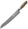 F. DICK Brotmesser DarkNitro 26 cm - rostfrei, Klinge extra scharf, Wellenschliff, Sägemesser Hammerschlag & Eichenholzgriff - Spezialstahl Küchenmesser - Profi Messer Made in Germany - 81139262