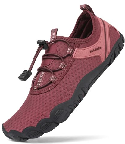 SAGUARO Chaussures de Randonnée d'été Unisexes Chaussures de Sports Nautiques pour Homme Chaussures de Natation Antidérapantes avec Trous d'évacuation Bordeaux 36 EU