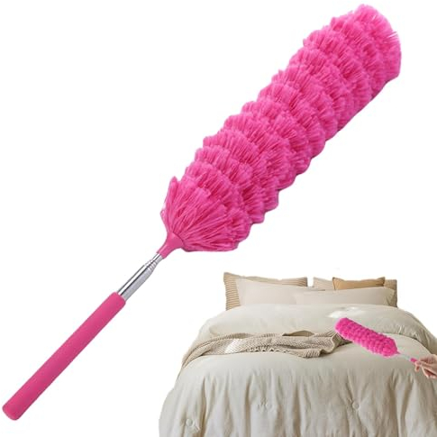 Decken-Staubwedel mit Verlängerung | Flexibles Staubreinigungswerkzeug | Spinnennetz-Staubwedel mit Teleskop, Spinnennetzbürste & Decken-Staubwedel für Jalousien Möbel