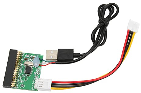 Yctze Diskette auf USB-Adapter, 1,44 MB, 3,5-Zoll-Diskettenlaufwerksanschluss, Plug-and-Play, 34-poliger USB-Kabeladapter für 1,44 MB Diskettenlaufwerk, Diskette auf USB-Kabel