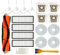 19 piezas compatibles con Xiaomi Robot Vacuum X10+ X10 Plus B101GL Piezas de repuesto Accesorios Cepillo lateral principal Filtro HEPA Bolsa de polvo Soporte de trapeador