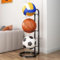 StyBtt 3 Lagiger Ballständer, Vertikale Ballregal, Ballhalter aus Metall, Ball Aufbewahrung, Ball Ständer Herausnehmbare, Ballständer Display Halter Für Fußball Basketball