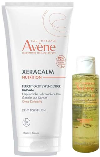 Avene XeraCalm Nutrition feuchtigkeitsspendender Balsam 200 ml + GRATIS Reinigungsgel 100 ml