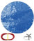 TARPAL 20ft Round tarp Waterproof 8mil Poly Tarps Pool Cover Multifunctional Tarpaulin Pool Covers for Above Ground Pools Dust and UV Resistance .（Blue/Black）