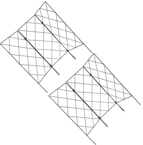VANZACK 2stücke Pflanzenstütze Aus Klettergerüst Für Garten Stabiler Rankhilfe Für Kletterpflanzen Für Gewächshaus Und Gartenbereich