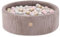 MISIOO Piscine Bebe 90x30cm avec 200 Boules - Piscine a Balle pour Bébé et Enfant - Piscine Enfant de Haute Qualité pour Jeu et Développement - Lavable
