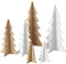 9 STK Weihnachtsbaum 11-30cm groß Weiss braun Wald Aufsteller Holz Bäume Tischdeko Tannenbäume Holzbäume Weihnachtsdeko b991 Tischschmuck Schaufensterdeko Dekowald