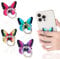 Tyqour 4 Stück Schmetterling Handy Ring Halter, Schmetterling Handy Ring 360° Drehbar Handy Halterung Hand, Handy Fingerhalterung, Handyringhalterung Finger Kompatibel mit Allen Smartphones